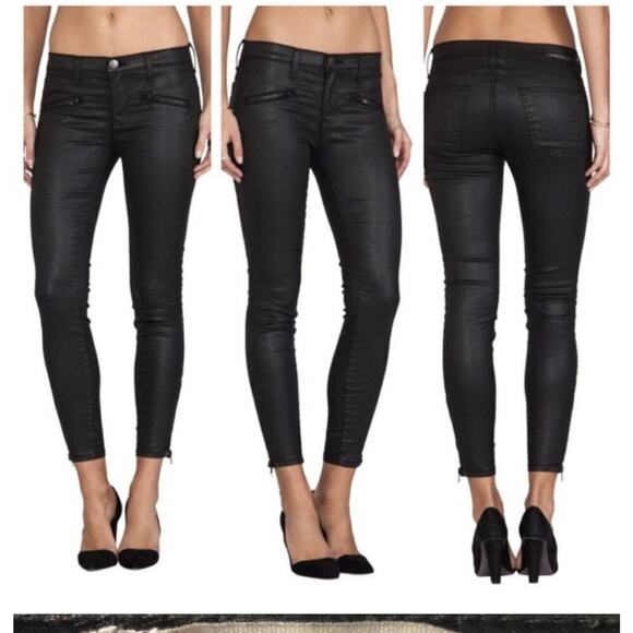 Current/Elliott Pants - Current/Elliott Womens The Soho Zip Skinny‎ Stiletto Casual Pants Size 30